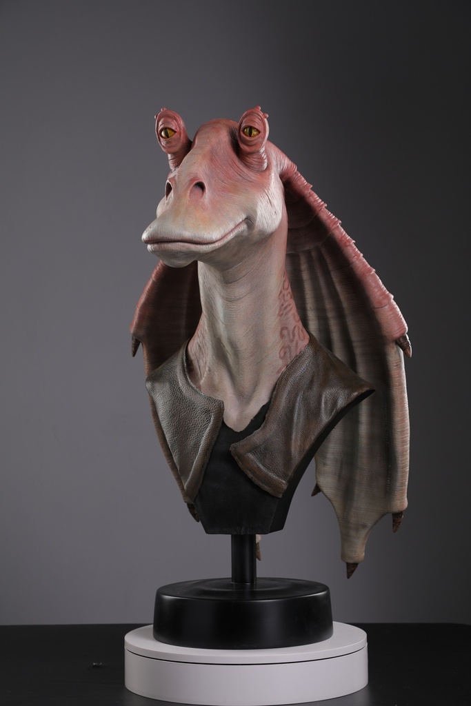 Jar Jar Binks 1:1 Lifesize Bust by Walt Wizard