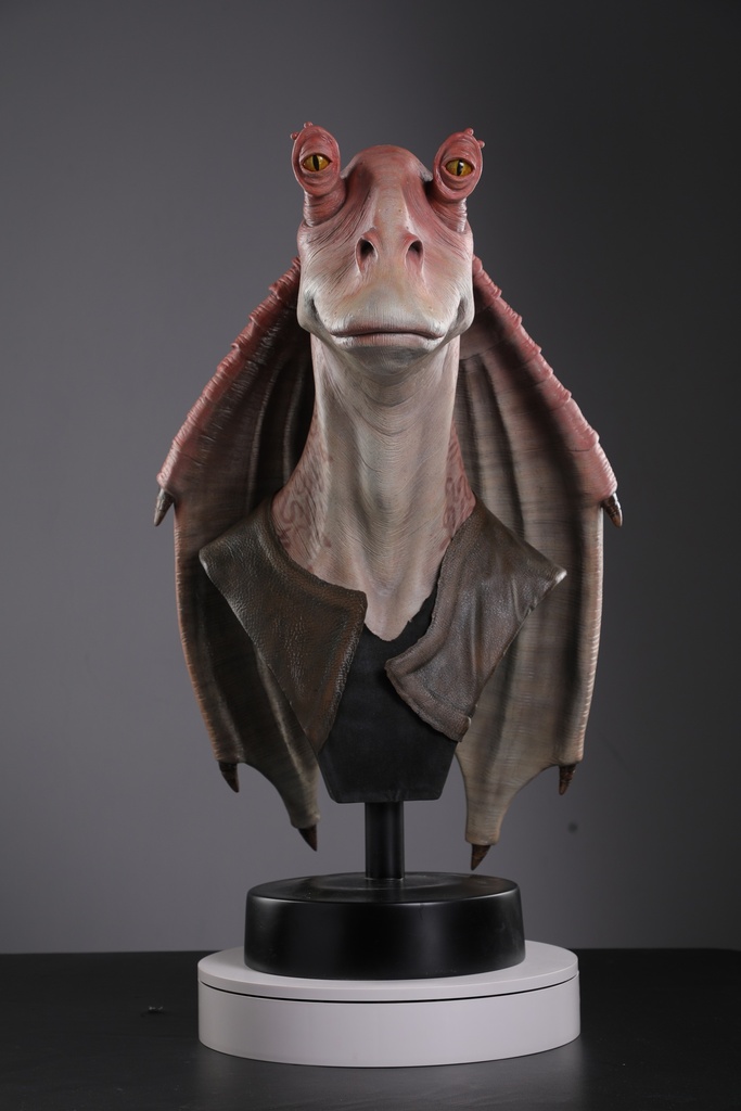 Jar Jar Binks 1:1 Lifesize Bust by Walt Wizard